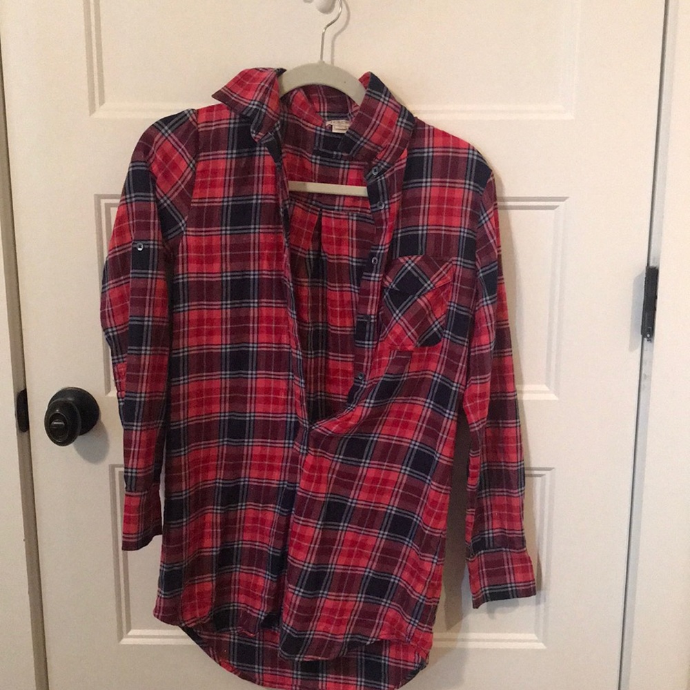 J Crew XXS plaid tunic